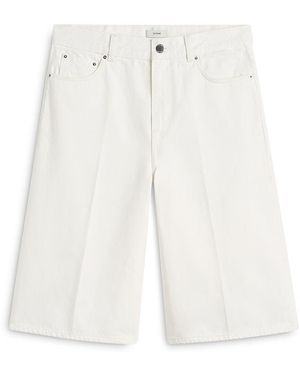 TOTEME Denim Board Shorts - White