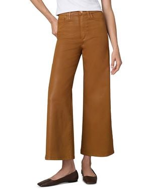Joe's Jeans The Mia Wide Leg Ankle Coated Jeans - Brown