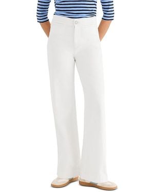 NIC+ZOE Vantage High Rise Wide Leg Jeans - White