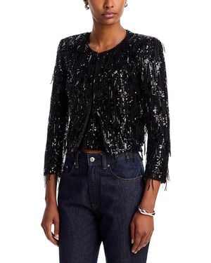 Generation Love Adalee Sequin Fringe Jacket - Black