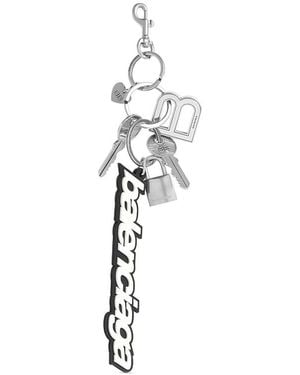Balenciaga Charm/Keychain Bb in White | Lyst