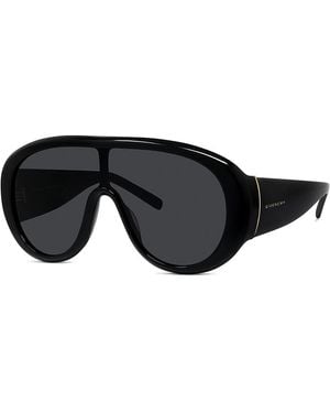 Givenchy Mask Sunglasses, 136Mm - Black