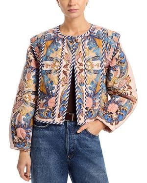 FARM Rio Scarf Soft Jacket - Blue