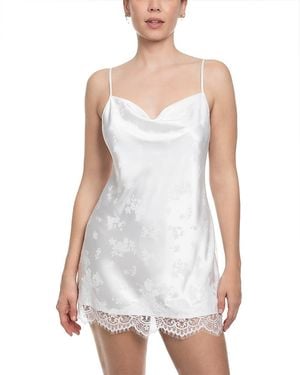In Bloom Jacquard Chemise - White