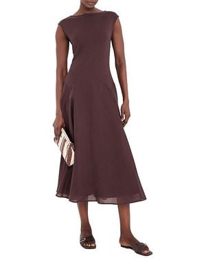 Mint Velvet Sleeveless Midi Dress - Purple
