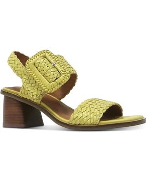 Gentle Souls Madylyn Buckled Sandals - Yellow