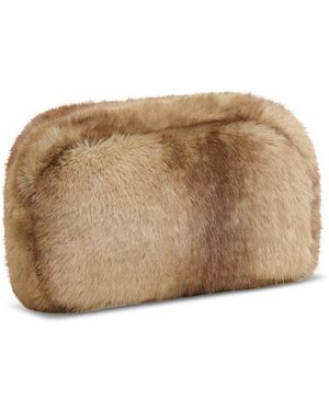 Apparis Jumbo Noor Faux Mink Pochette - Natural