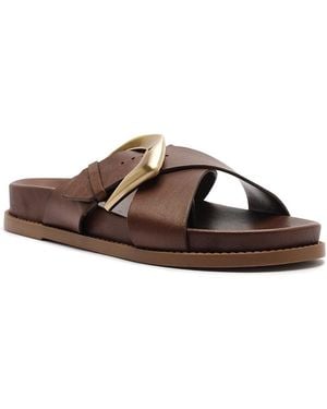 SCHUTZ SHOES Lois Sporty Sandals - Brown