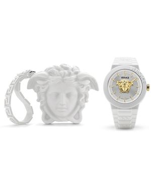 Versace V Pop Watch, 43Mm - White