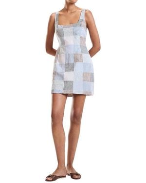 Cynthia Rowley Seersucker Midi Dress - White