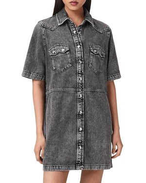 AllSaints Rock Denim Dress - Gray