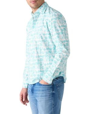 Robert Talbott Reynolds Printed Suv Shirt - Blue