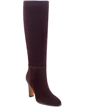 Marc Fisher Jacie Knee High Leather Boots - Purple