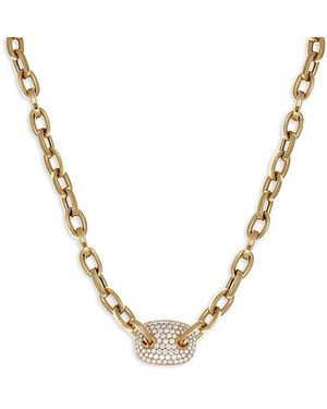 Crivelli 18K Diamond Pave Pendant Necklace, 15.5-17.5 - Metallic