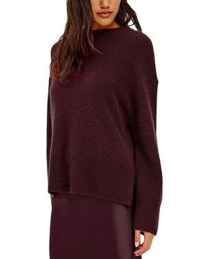 Rails Miranda Cashmere & Silk Crewneck Oversized Sweater - Purple