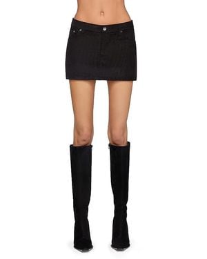 EB DENIM C Cherry Mini Skirt - Black