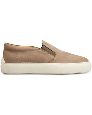 Tod's Pantofola Cassetta Casual Loafers - Natural