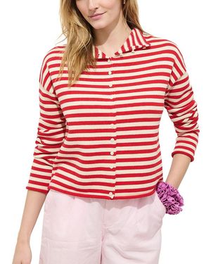 Alex Mill Taylor Striped Cardigan - Red