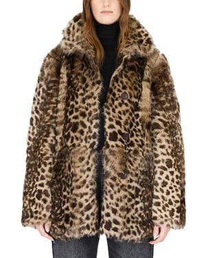 Hiso Milky Way Reversible Shearling Coat - Brown