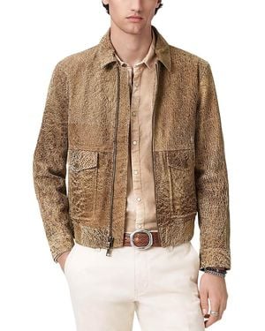 John Varvatos Apollo Leather Jacket - Brown