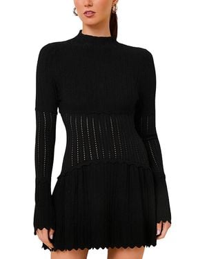 Solid & Striped The Amara Knit Mini Dress - Black