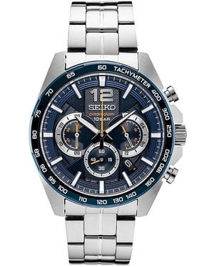 Seiko Seiko Essentials Chronograph, 43.9Mm - Blue