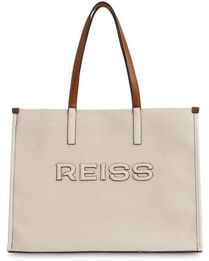 Reiss Lala Logo Tote - Natural
