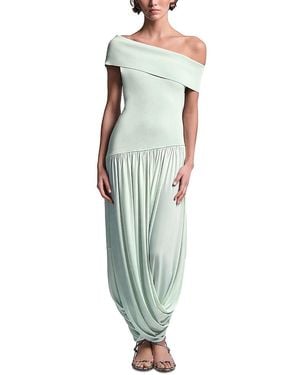 BCBGMAXAZRIA Myla Off-The-Shoulder Dress - Green