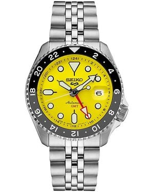 Seiko 5 Sports Gmt Watch, 43Mm - Metallic