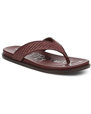 Sam Edelman Lila Flip Flops - Brown