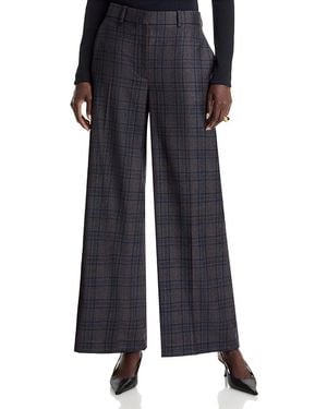Theory Wool Wide Leg Pants - Black