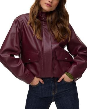 Vero Moda Fiona Faux Leather Jacket - Red