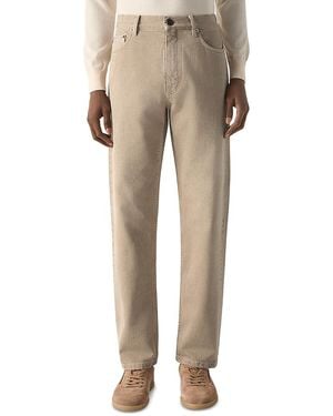 ZEGNA Roccia Slim Fit Cotton Pants - Natural