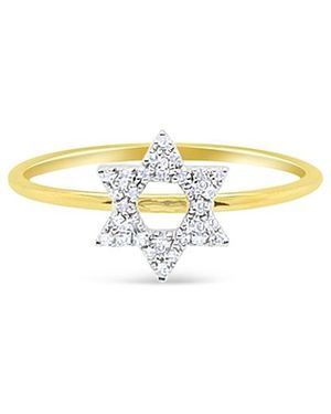 Meira T 14K Diamond Star Of David Ring, 0.06 Tcw - White