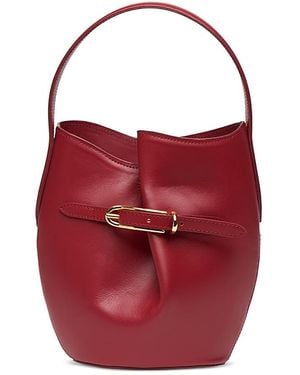 Liffner Mini Belted Bucket Bag - Red