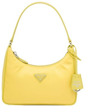 Prada Re-Edition 2005 Re-Nylon And Saffiano Mini Bag - Yellow