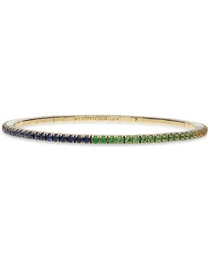 EXTENSIBLE 18K Sapphire Stretch Tennis Bracelet - Multicolor
