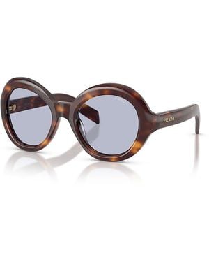 Prada Pr Phantos Sunglasses, 53Mm - Brown