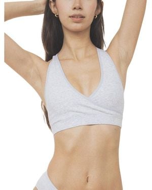 BRABAR Cotton Stretch Rib Racerback Sports Bra - Multicolor