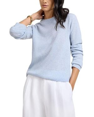 Onia Featherweight Cashmere Crewneck Sweater - Blue
