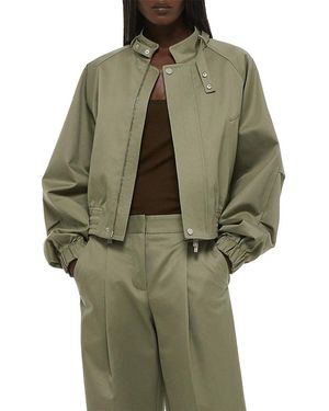 Helmut Lang Trench Bomber Jacket - Green