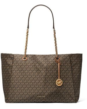 Michael Kors Georgia Large Top Zip Tote - Brown