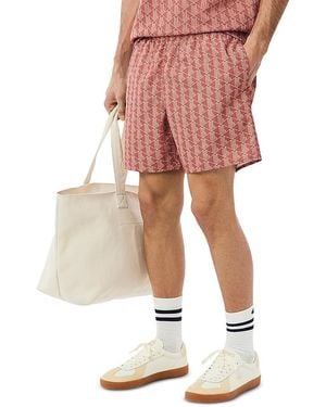 Lacoste Monogram 6.1 Swim Trunks - Pink
