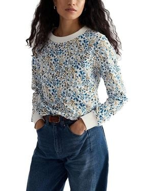 Seasalt Cornwall Bright Wave Sweatshirt - Blue