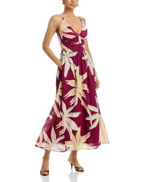 Rails Palm Ruched Dress - Red