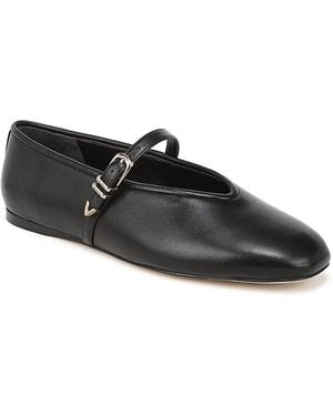 FAVORITE DAUGHTER Margot Leather Mary Jane Flats - Black