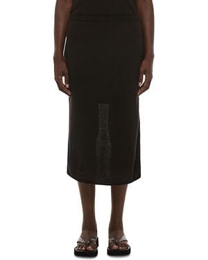 Helmut Lang Wool Blend Skirt - Black