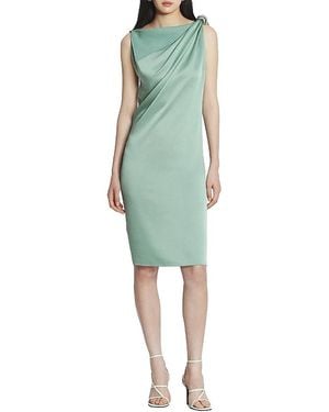 Lanvin Arpege Ring Draped Satin Dress - Green
