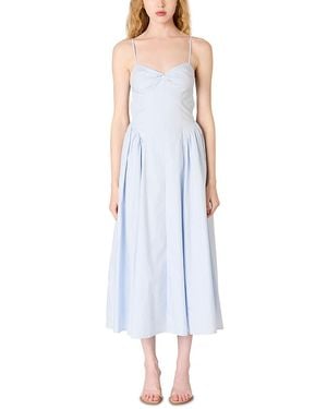 Nia Destene Poplin Dress - Blue