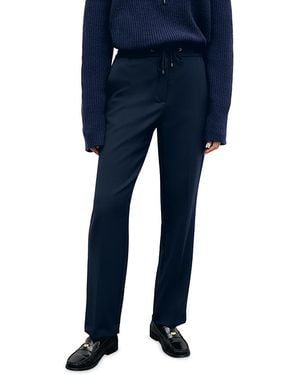Gerard Darel Myra Mid Rise Straight Leg Pants - Blue
